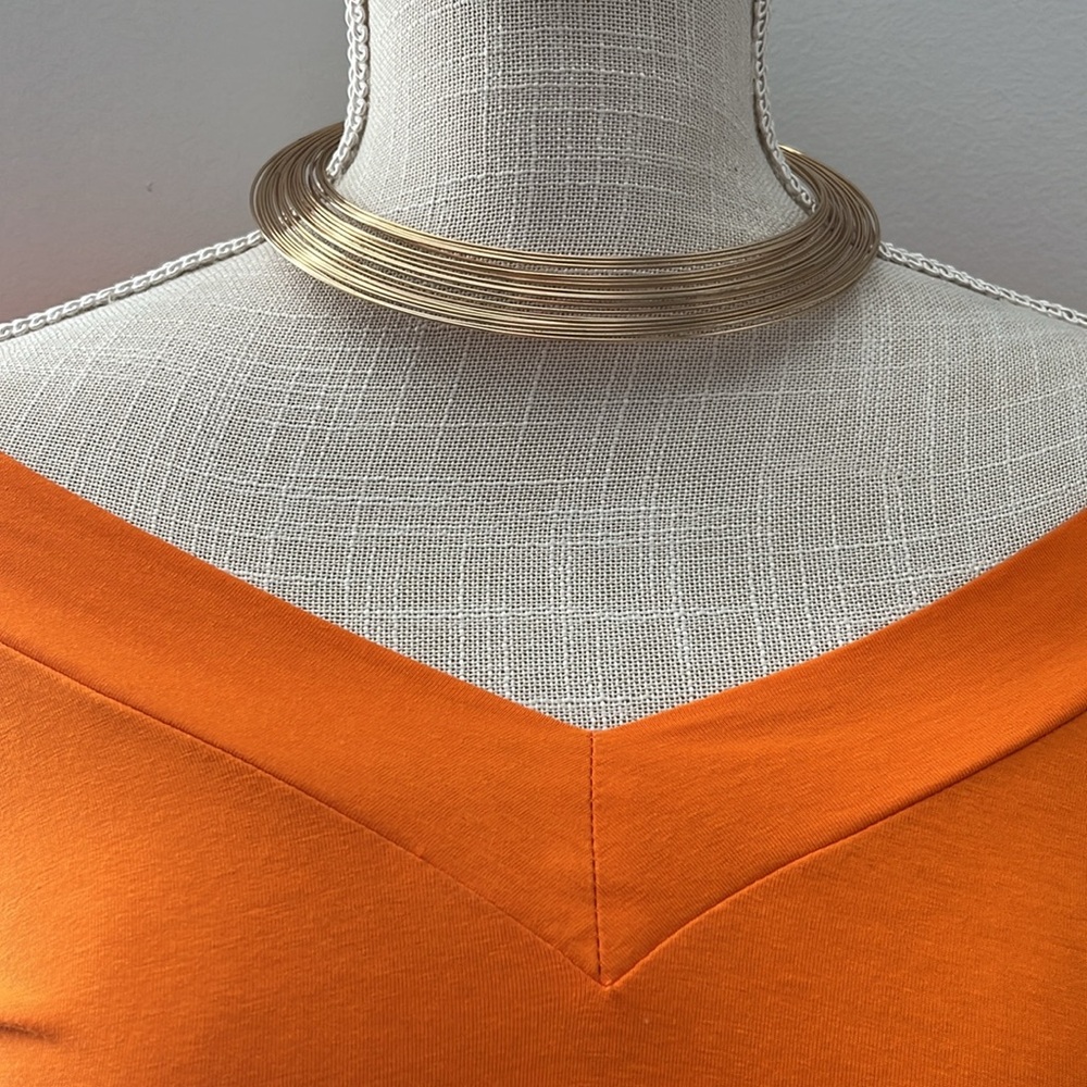 Gold layered choker necklace - Picture 4 of 8